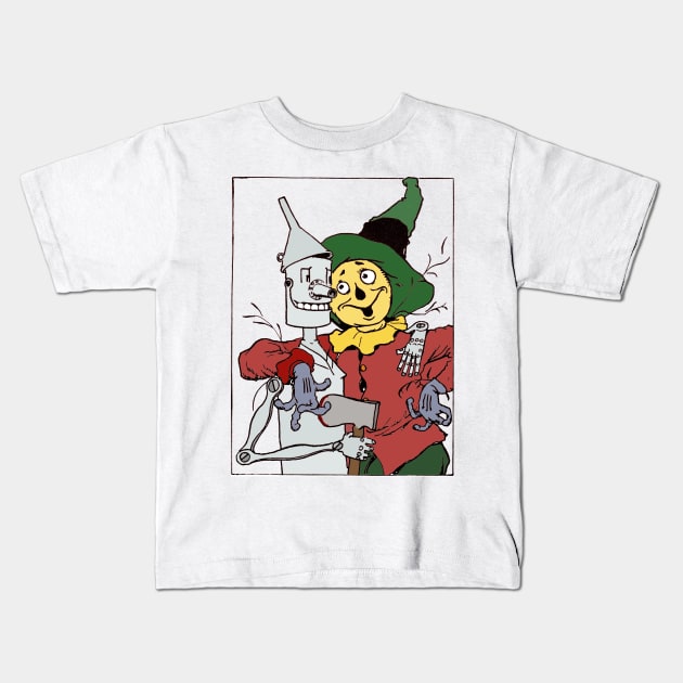 Scarecrow and Tinman Kids T-Shirt by MandyE